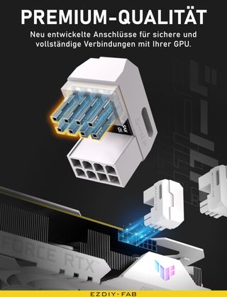 EZDIY-FAB Adattatore alimentazione PCIe GPU 8 pin