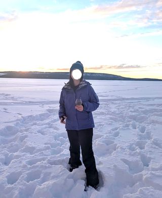 Chaqueta de esquí Salomon azul Talla M