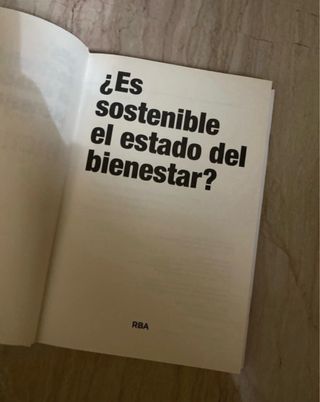 Libro: ¿Es sostenible el estado del bienestar?