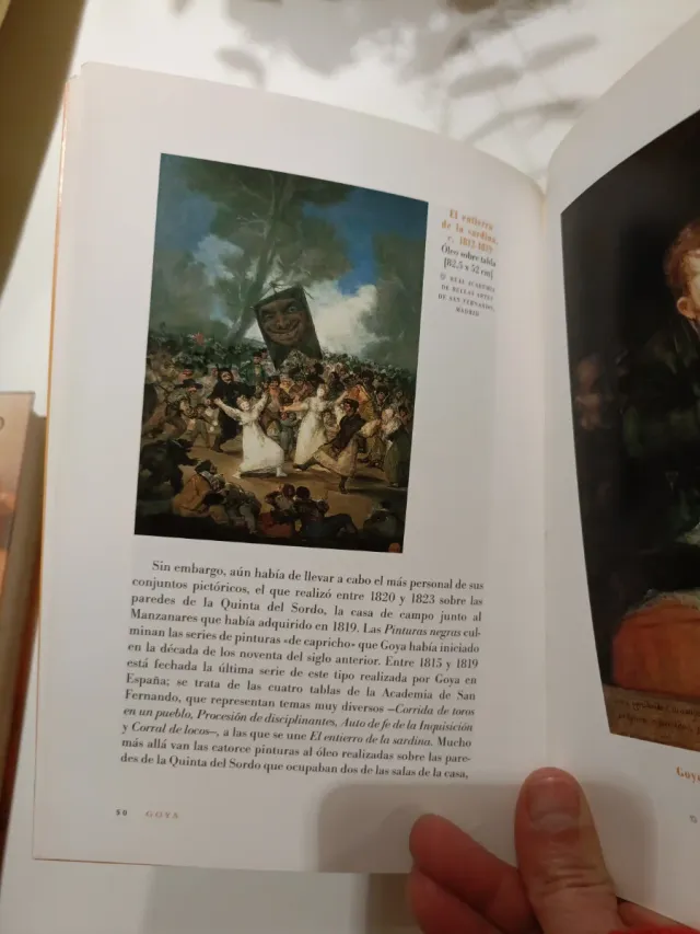 Libro de arte sobre Goya