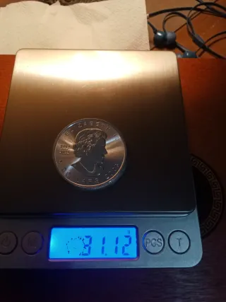 Onza Plata Maple Leaf Canadá 2023