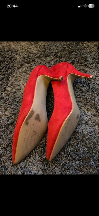 Zapatos de tacón rojos talla 41