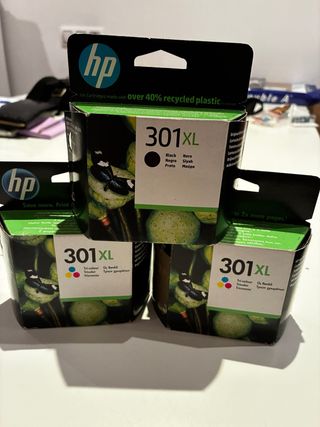 HP 301XL Cartuchos Tinta Negro y Tricolor