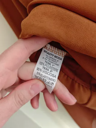 Blusa Boho Terracota Encaje Crochet Talla Única