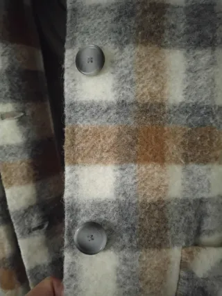 Abrigo Barbara Lebek cuadros talla 40