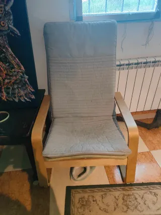 Sillón Poäng Ikea Madera Beige