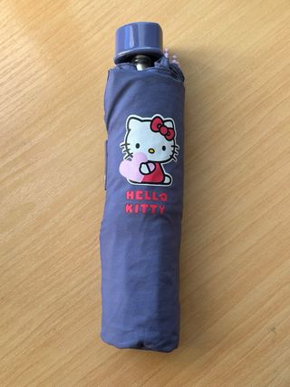 Paraguas Hello Kitty Plegable Morado