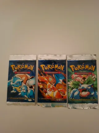 Bustine pokémon base set prima edizione