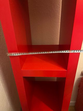 Estantería Roja Madera