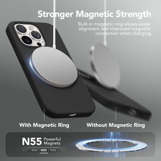 Custodia in silicone per iPhone 15 Pro Max Magsafe