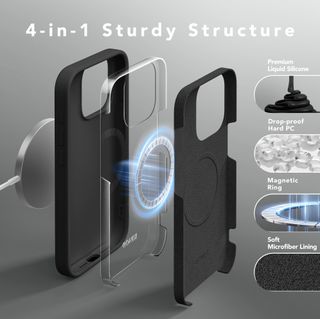 Custodia in silicone per iPhone 15 Pro Max Magsafe