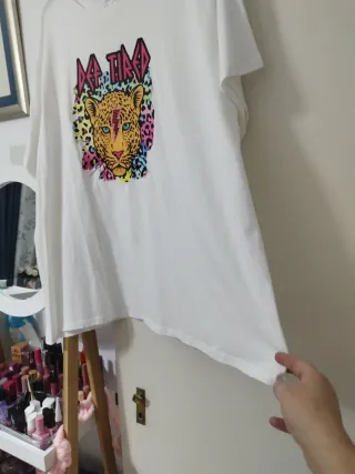 Camiseta Oversize Leopardo Dee Tired