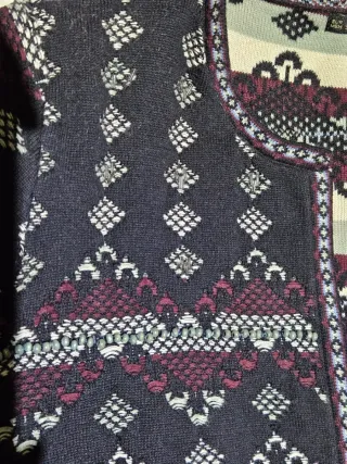 Chaqueta Estampada Negra Talla L