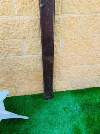 Toldo y pérgola a rayas