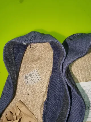 Alpargatas Pekis Azul y Beige