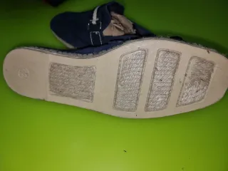 Alpargatas Pekis Azul y Beige