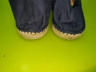 Alpargatas Pekis Azul y Beige