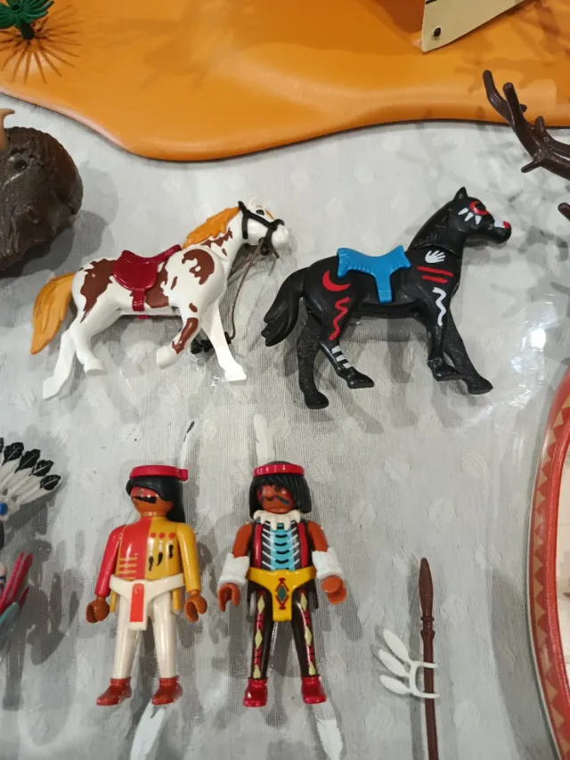 Gran lote Playmobil Indios Americanos western
