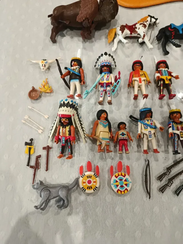 Gran lote Playmobil Indios Americanos western