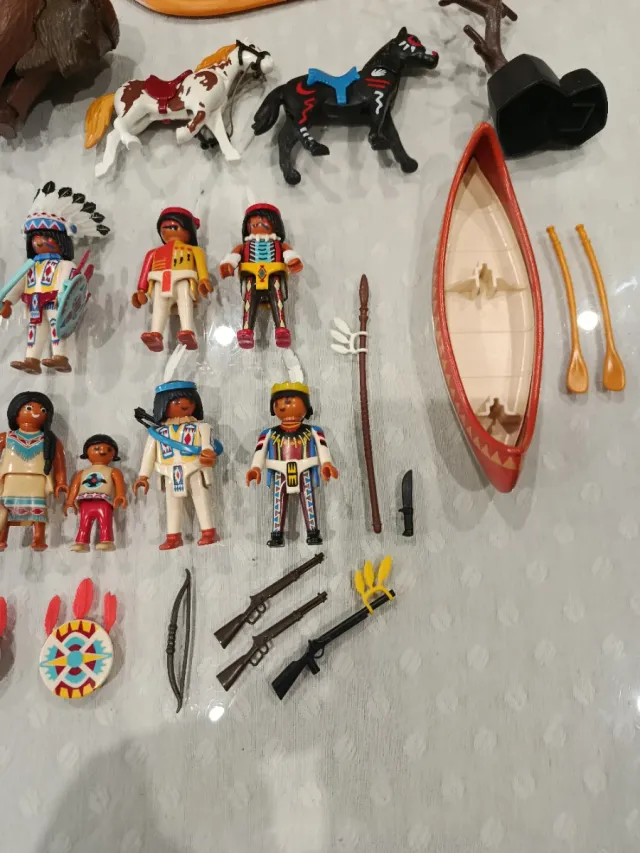 Gran lote Playmobil Indios Americanos western