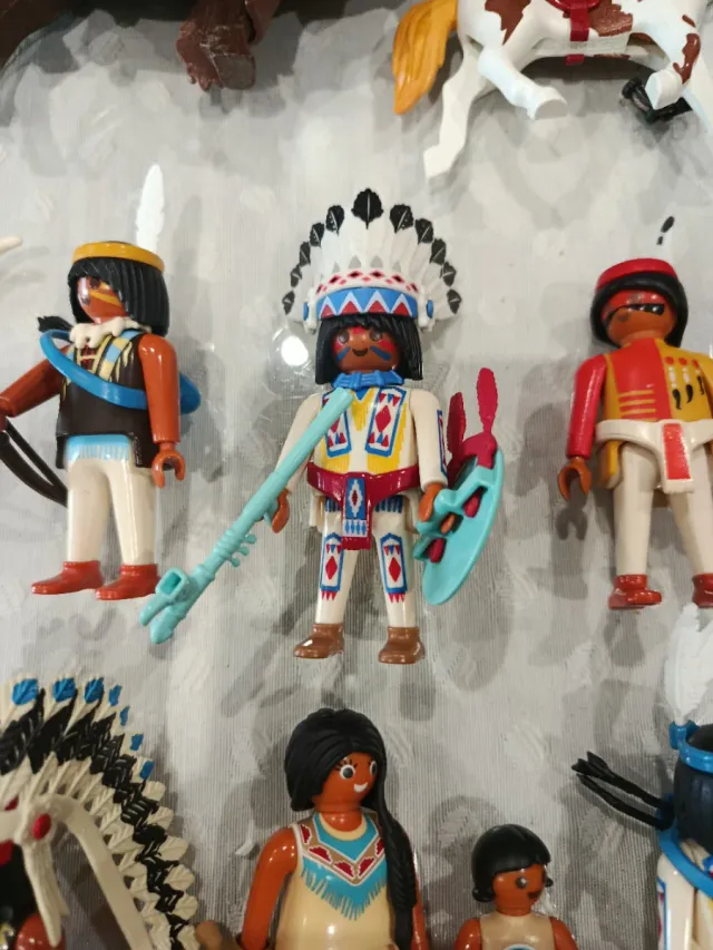 Gran lote Playmobil Indios Americanos western