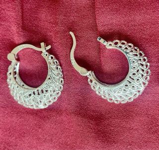 Pendientes Aro Plata 925 Filigrana