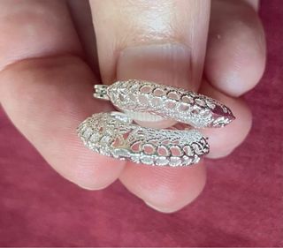 Pendientes Aro Plata 925 Filigrana