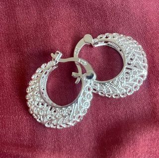 Pendientes Aro Plata 925 Filigrana