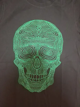 Camiseta Calavera Verde Talla M