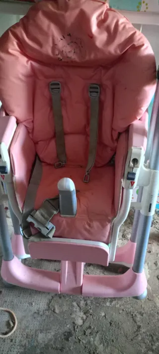 Lote trona y bañera cambiador bebé