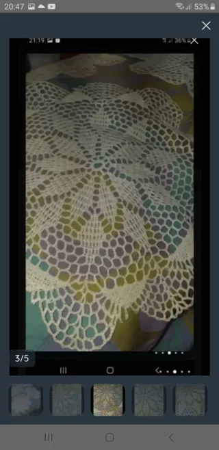 Lote 6 tapetes ganchillo hechos a mano