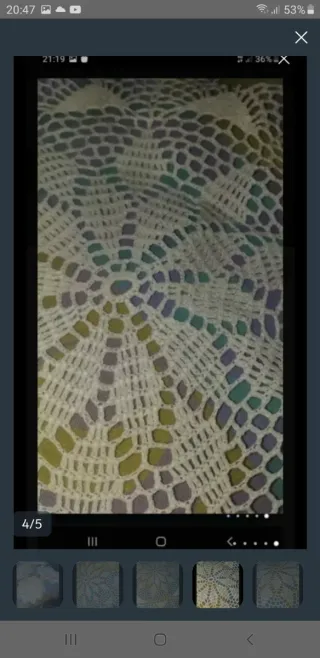 Lote 6 tapetes ganchillo hechos a mano