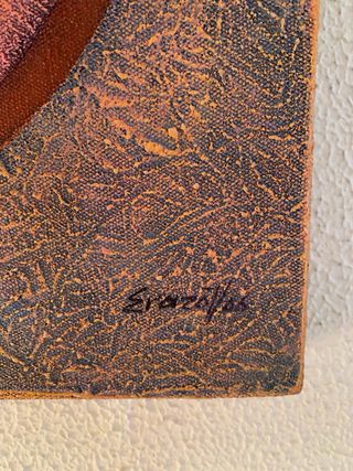 Cuadro lienzo en relieve – Arte texturizado étnico