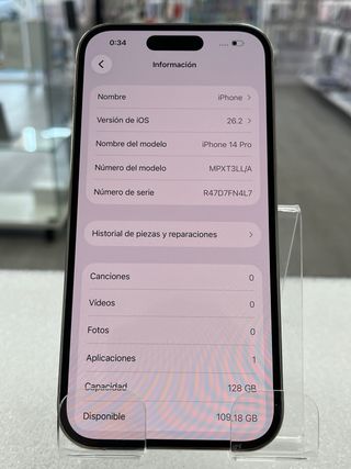 iPhone 14 Pro 128GB Plata