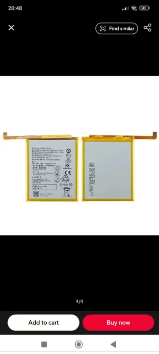 Batería Smartex HB366481ECW Huawei/Honor 2900mAh