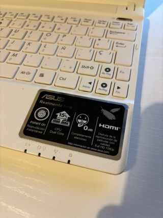 ASUS Eee PC 10.1 Blanco - Sin SO, con cargador