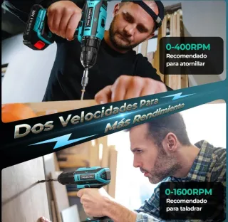 Taladro Inalámbrico 2 Baterías Nuevo