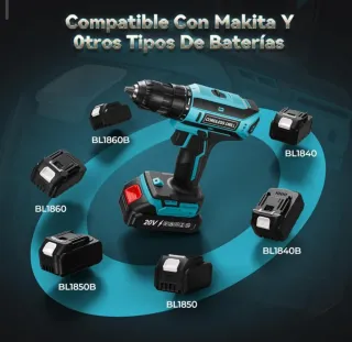 Taladro Inalámbrico 2 Baterías Nuevo