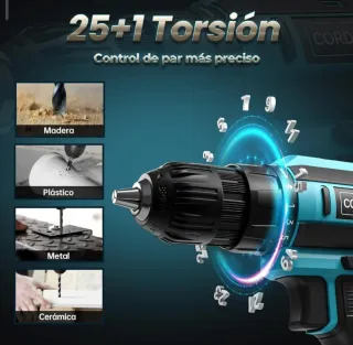 Taladro Inalámbrico 2 Baterías Nuevo