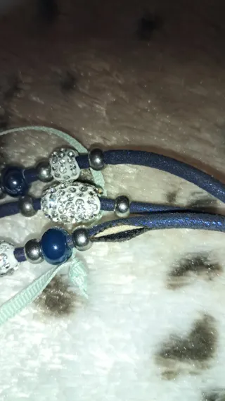 Pulsera Tous Doble Azul y Plata