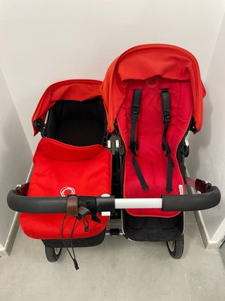 Bugaboo Donkey Silla Gemelar Roja