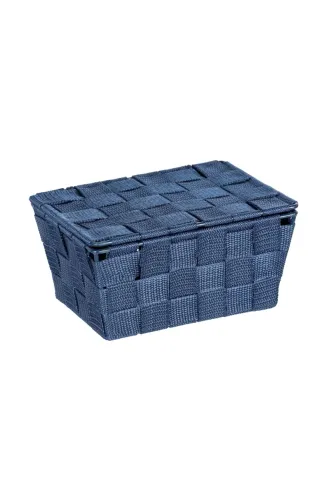 Confezione da 3 cestini con coperchio