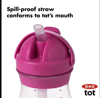 Botellín OXO Tot c/pajita 250 ml