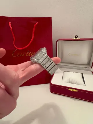 Reloj Cartier Moissanite VVS FULL ICED