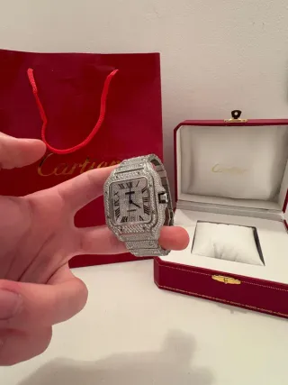 Reloj Cartier Moissanite VVS FULL ICED