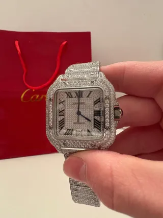 Reloj Cartier Moissanite VVS FULL ICED