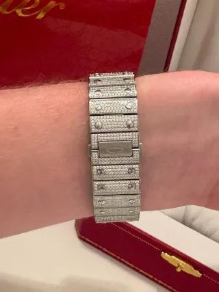 Reloj Cartier Moissanite VVS FULL ICED