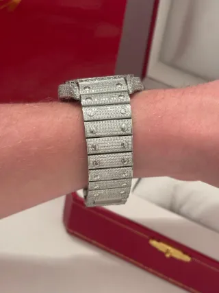 Reloj Cartier Moissanite VVS FULL ICED