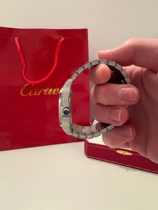 Reloj Cartier Moissanite VVS FULL ICED