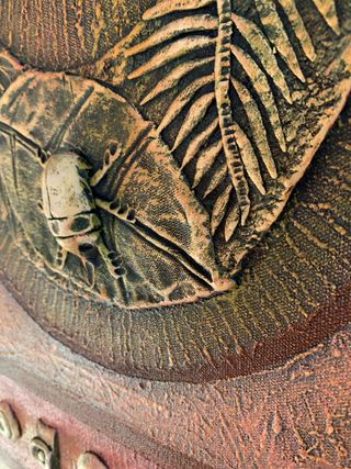 Cuadro lienzo en relieve – Arte texturizado étnico